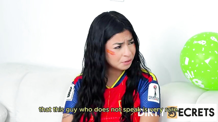 Kathy Lee, April Addams, Michelle Hoek, Lil Timy - WE BET A SOCCER MATCH AGAINST SOME SPANISH FEMALE FANS AND ENDED UP FUCKING THEIR ASSES (2026 | SD)