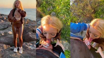 Young Sexy Russian Teen Gives Beach Blowjob Then Takes Hard Anal & Swallows Full Cum Load (2026 | SD)
