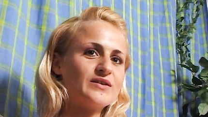 Blonde teen at casting showing her small tits (2026 | SD)