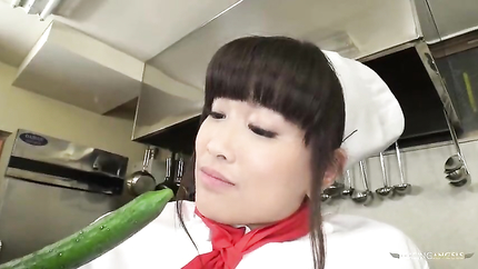The chef and restaurant management reprimand the Asian cook by instructing her to squeeze thick veggies (2026 | SD)