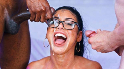 Queenie Sateen - QUEENIE SATEEN Sperm-Spackled Specs (2023 | FullHD)