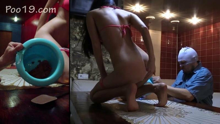 Bar for the toilet slave with MilanaSmelly - JessicaKayting (2021 | FullHD | Scatshop)