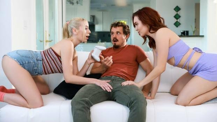 Freya Parker, Kay Lovely - Cum Swapping Threesomes 5 - Scene 4 - Swapping His Load (2024 | FullHD)