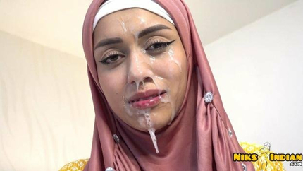 Abby Carter - Hijabi Muslim Slut CUM Drenched after hard Fuck (2025 | FullHD)