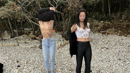 Abbie Storm aka Dora, Gabriella Lati - Dora With Gabriela Lati Spring Time Naked Picnic On The Beach Its A Cloudy Day But Still Nice (2025 | FullHD)