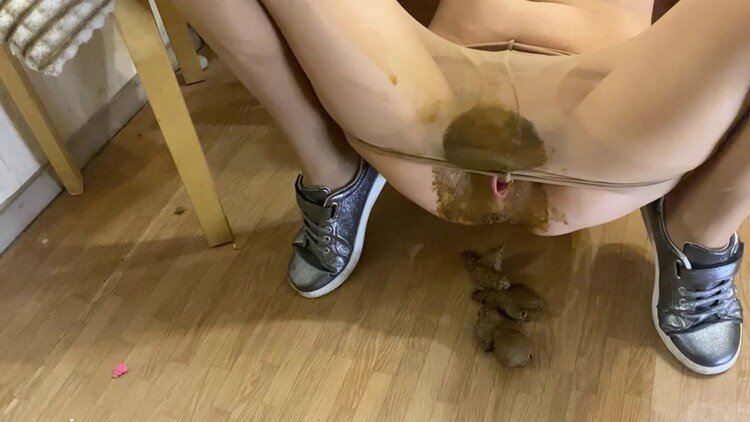 p00girl  - I poop pantyhose in kapron and shit in my pussy (2022 | FullHD)