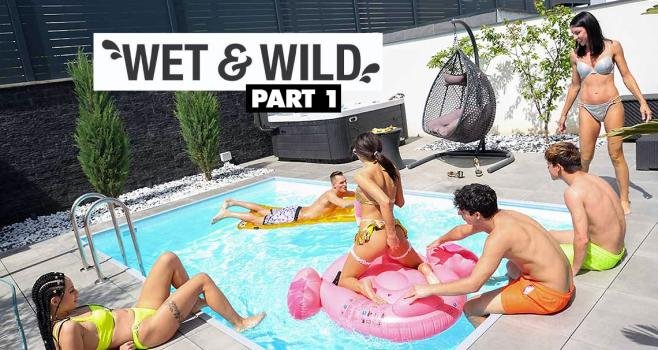 Mia Trejsi, Mini Mitzix, Linda Caprice - Wet, Wild Pool Party part 1 (2025 | FullHD)